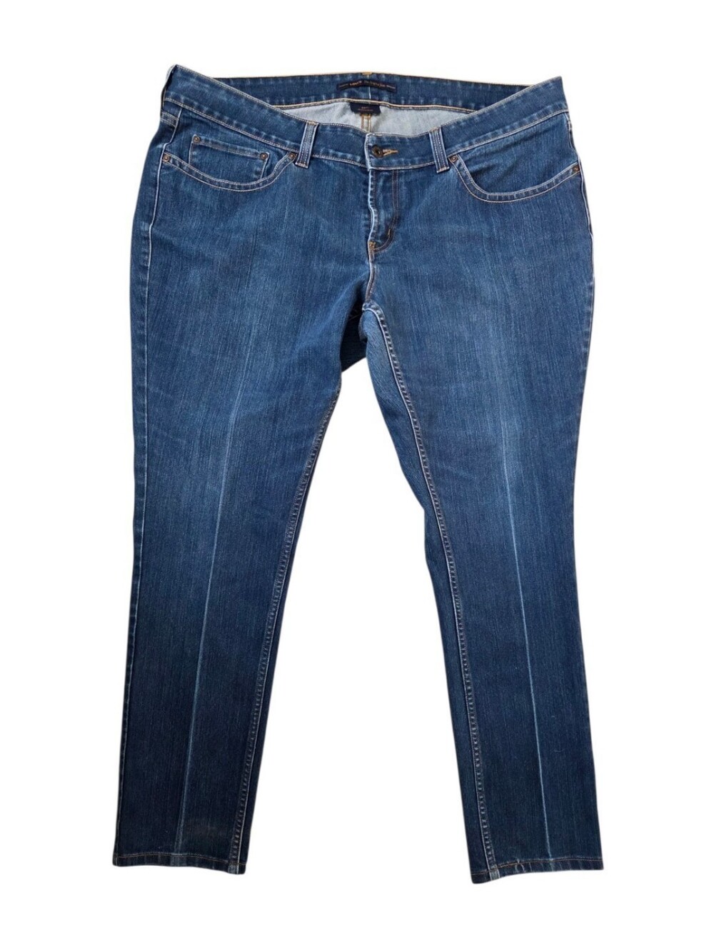 Levi's 542 Skinny Jean Woman’s Sz 22 Mid Rise Stretch Dark Wash